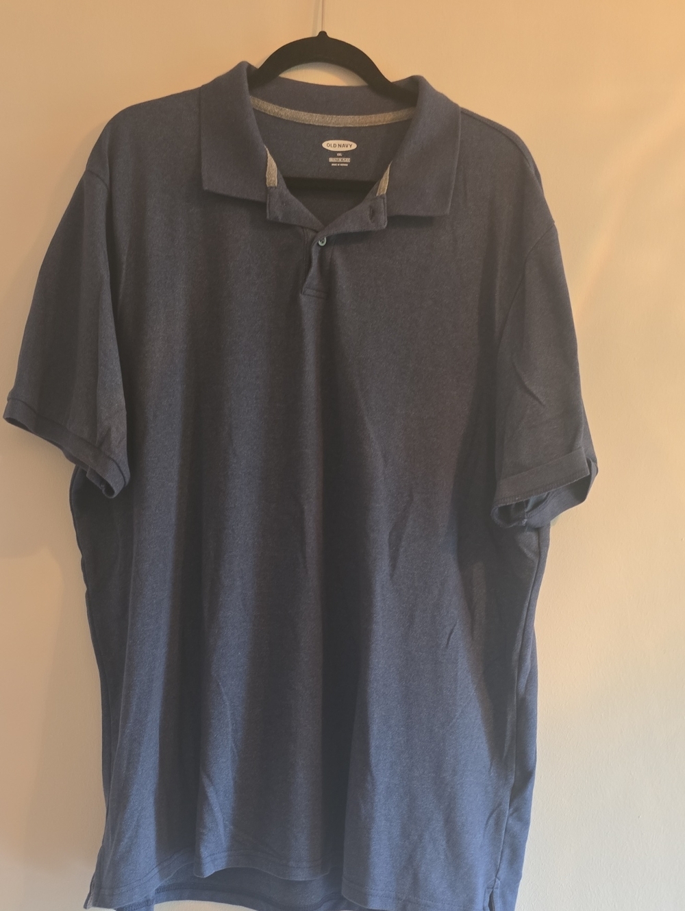 Old Navy Men's Navy Heather Polo Shirt